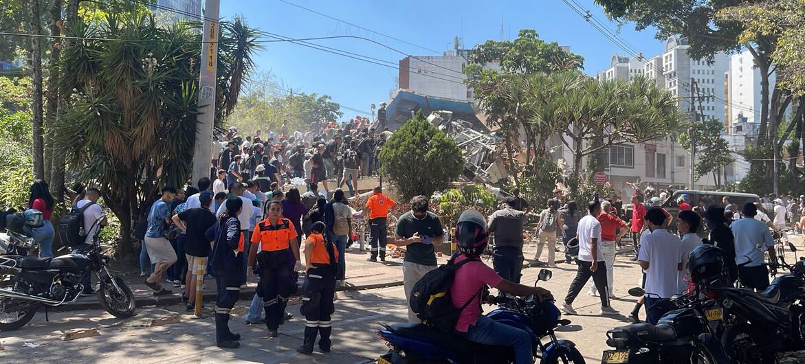 ONU ofrece su apoyo a Colombia tras el sismo que ha dejado más de 100